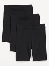 High-Waisted Jersey Biker Shorts 3-Pack -- 8-inch inseam