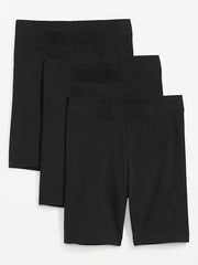 High-Waisted Jersey Biker Shorts 3-Pack -- 8-inch inseam