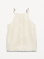 Sleeveless Jacquard Knit Top for Girls