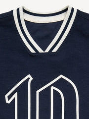 Short-Sleeve Soccer Jersey Sweater for Boys
