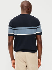 Relaxed Color-Block Sweater T-Shirt