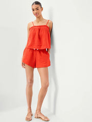 Crinkle Gauze Tank Top