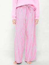 Poplin Wide-Leg Pajama Pants