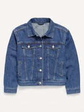 Oversized Denim Trucker Jacket for Girls