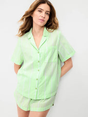 Poplin Pajama Short Set