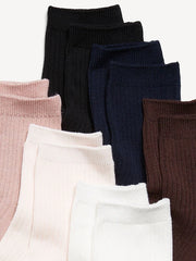 Novelty Quarter Crew Socks 6-Pack for Women