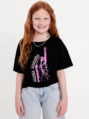 Olivia Rodrigo™ Cropped Graphic T-Shirt for Girls
