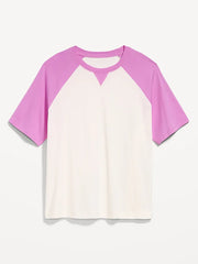 Vintage Crew-Neck Raglan T-Shirt