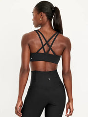 PowerSoft Molded Cup Strappy Sports Bra