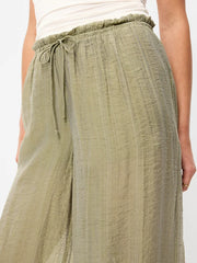 High-Waisted Sheer Chiffon Harem Pants