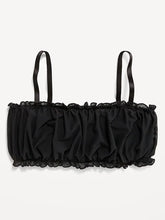 Ruffle-Edge Mesh Bralette