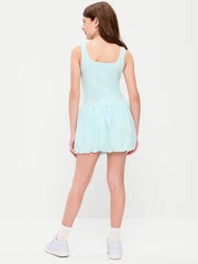PowerSoft Sleeveless Bubble Athletic Dress for Girls