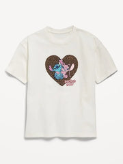 Disney© Stitch & Angel Graphic Tunic T-Shirt for Girls