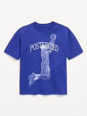 Oversized Short-Sleeve Graphic T-Shirt for Boys