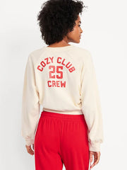 SoComfy Oversized Button-Front Sweatshirt