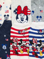 Disney© 6-Pack Novelty Ankle Socks for Women