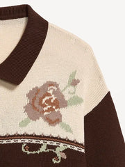 Seaside Cotton Tie-Front Collared Cardigan