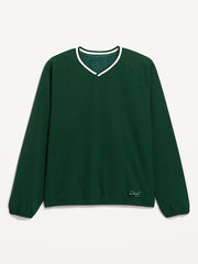 V-Neck Pullover Windbreaker
