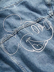 Old Navy x Disney© Mickey Mouse Gender-Neutral Logo-Graphic Jean Trucker Jacket for Kids