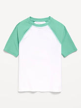 Short-Sleeve Rashguard Swim Top for Boys