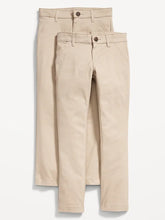 School Uniform Skinny Chino Pants 2-Pack for Girls