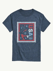 Figure Skater Stamp Short Sleeve Graphic T-Shirt