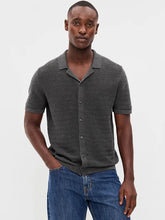 Short-Sleeve Sweater Shirt