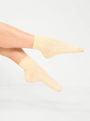 Ribbed Quarter-Crew Socks 2-Pack
