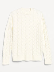 SoSoft Crew-Neck Cable-Knit Sweater