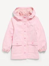 Water-Resistant Oversized Hooded Jacket for Girls