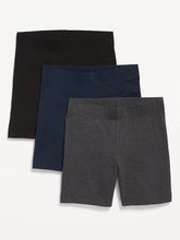 High-Waisted Jersey Biker Shorts 3-Pack -- 6-inch inseam