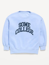 Oversized Graphic Tunic Sweatshirt for Girls