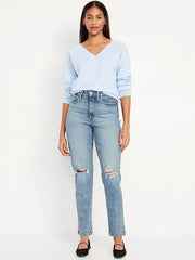 Curvy High-Waisted OG Straight Ankle Jeans
