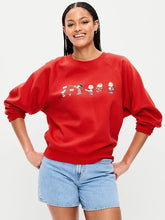 Oversized Raglan Graphic Sweatshirt