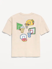 Oversized Short-Sleeve Graphic T-Shirt for Boys