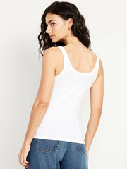 First-Layer Scoop-Neck Tank Top