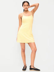Stretch Woven Racerback Tennis Dress