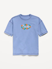 Oversized Short-Sleeve Graphic T-Shirt for Boys