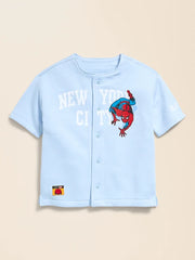 Old Navy x Marvel Spider-Man Fleece Graphic Baseball Shirt for Toddler Boys
