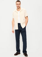 90's Straight-Fit Linen-Blend Dress Pants