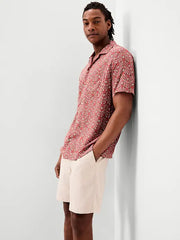 Short-Sleeve Floral Camp Shirt