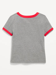 Dallas Cowboys Fitted Graphic Ringer T-Shirt for Girls