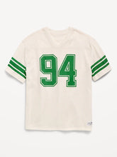 Oversized Mesh Graphic Football T-Shirt for Boys