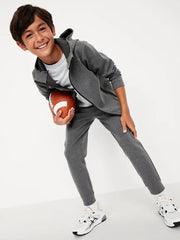 Dynamic Fleece Full-Zip Hoodie and Joggers Set for Boys