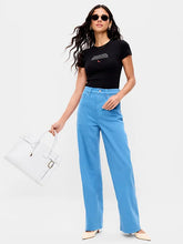 Old Navy x The Devil Wears Prada Extra High-Waisted Cerulean Wide-Leg Jeans