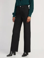 Extra High-Waisted Sky-Hi Wide-Leg Cut-Off Jeans