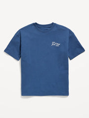 Oversized Short-Sleeve Graphic T-Shirt for Boys