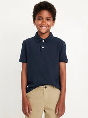 School Uniform Pique Polo Shirt for Boys