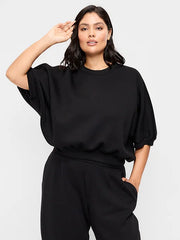 Bounce Fleece Dolman-Sleeve Top