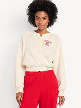 SoComfy Oversized Button-Front Sweatshirt